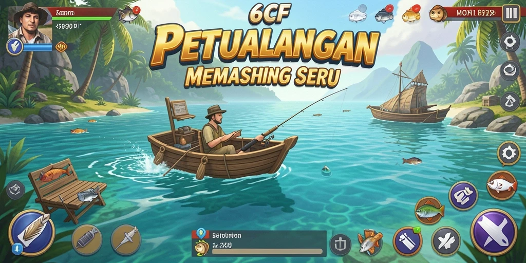 Tangkapan ikan besar dalam gameplay 6CF yang menakjubkan.