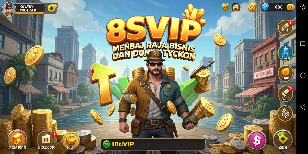 Tampilan gameplay menegangkan dari 8SVIP yang menghadirkan tantangan bisnis.