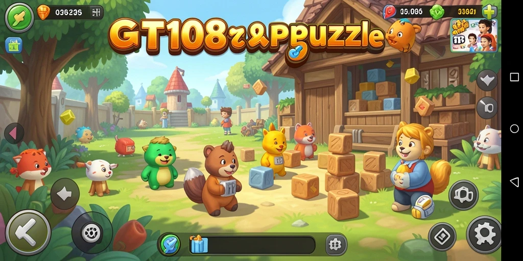 Tampilan gameplay GT108 dengan tantangan puzzle yang menarik.