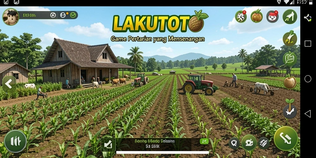 Tampilan gameplay menarik dengan berbagai tanaman dan hewan.