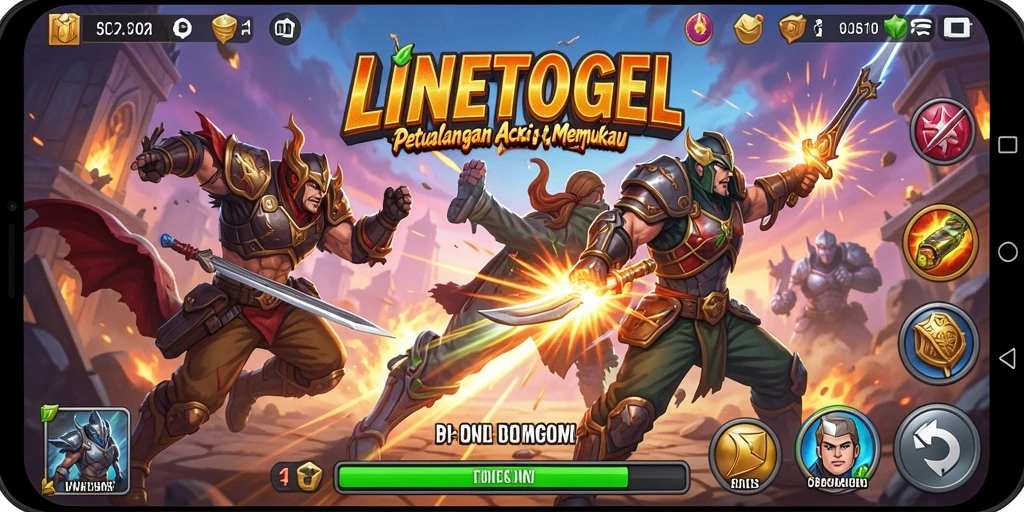 Tampilan gameplay seru LINETOGEL yang menakjubkan dan menegangkan.