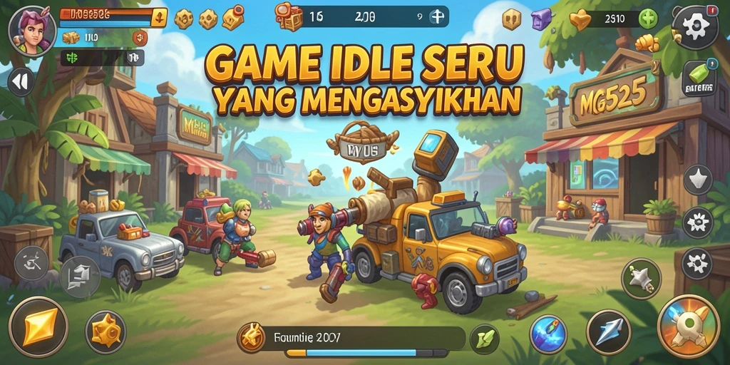 Screenshot gameplay MG525 menunjukkan aksi menarik dalam mode Idle.