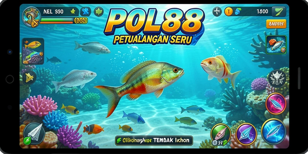 Tampilan gameplay seru Tembak Ikan di POL88.
